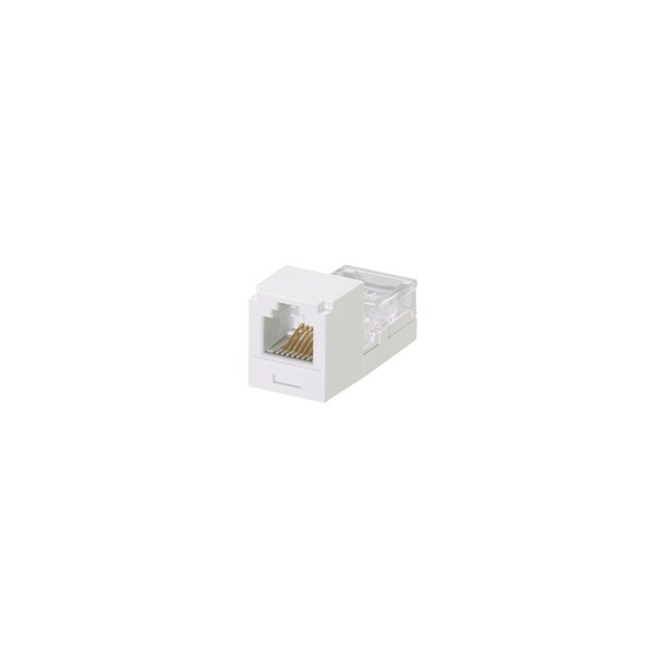 Panduit 1-PORT MOD JACK IDC 4W6P UTP, RJ11 MINI-JACK, WHITE CJ64WHY